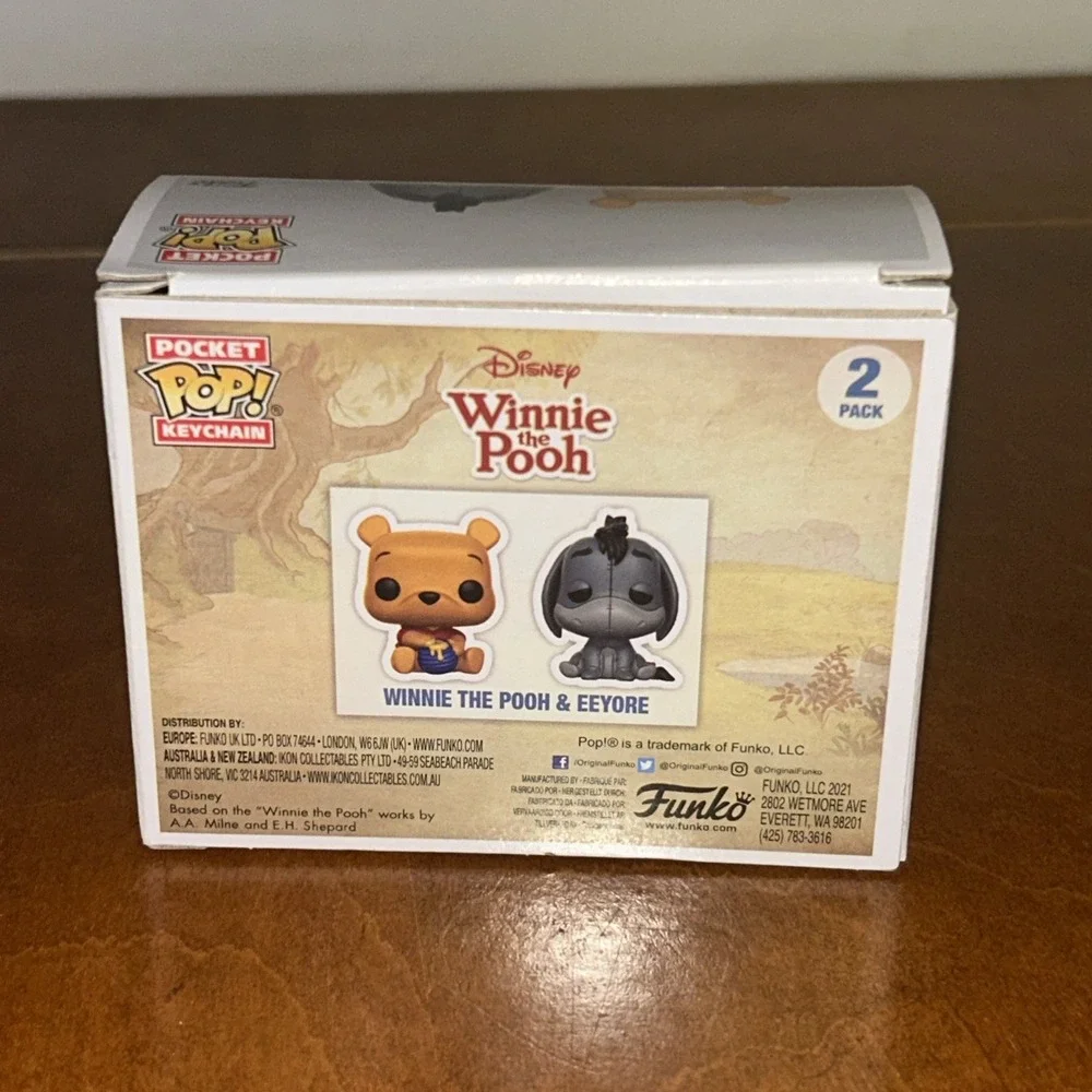 Funko Pocket POP!‎ Winnie the Pooh: Pooh & Eeyore Keychains Exclusive A1